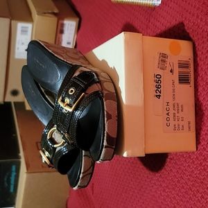 Wedges heeled Coach Sandals
